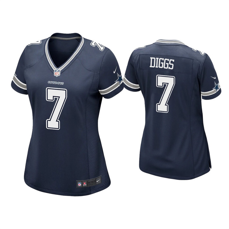 Women's Dallas Cowboys #7 Trevon Diggs Navy Vapor Untouchable Limited Stitched Jersey(Run Small)